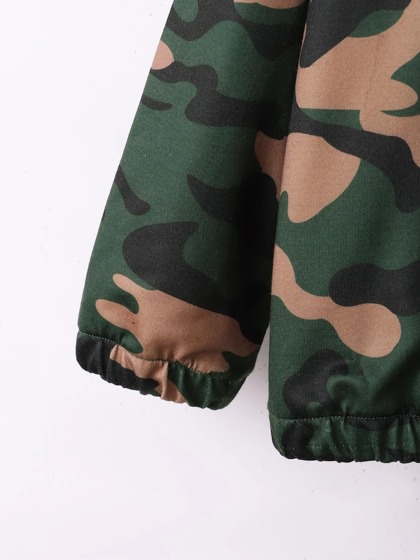 4-6Y Toddler Boys Fall Winter Clothes Kid Boys Pants Sets Letter Graphics Camouflage Print Trousers 2Pcs Casual Clothing Green Catpapa 462311004