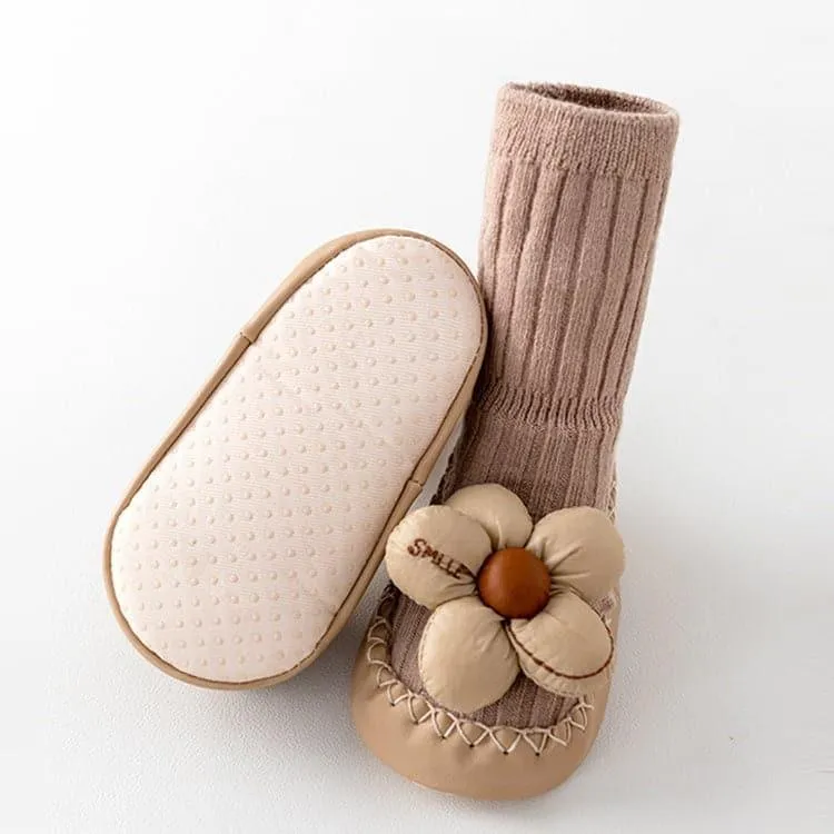 Angelodini™ Fine Cotton Jacquard Long Tube Non-Slip Socks