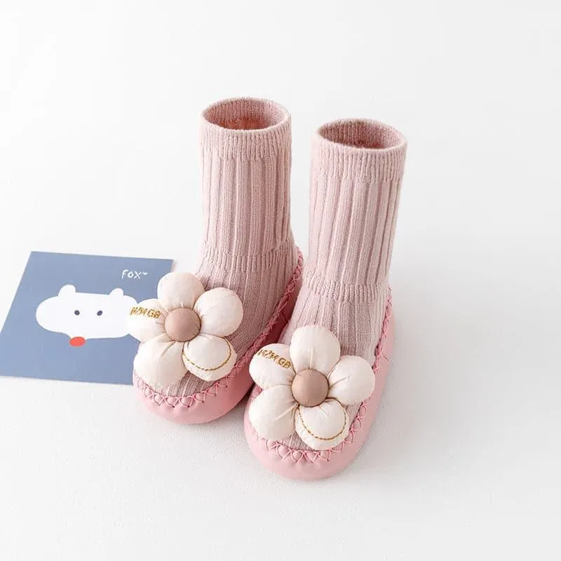 Angelodini™ Fine Cotton Jacquard Long Tube Non-Slip Socks