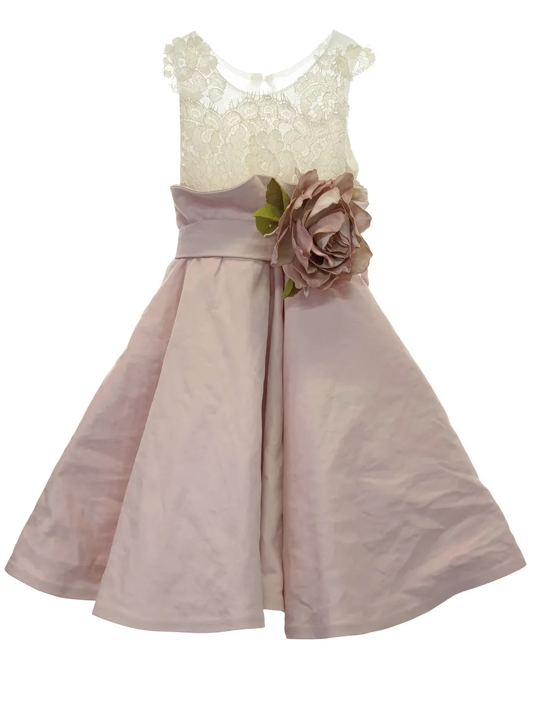 Baptism Evase Dress for girl- ROSALIN pink