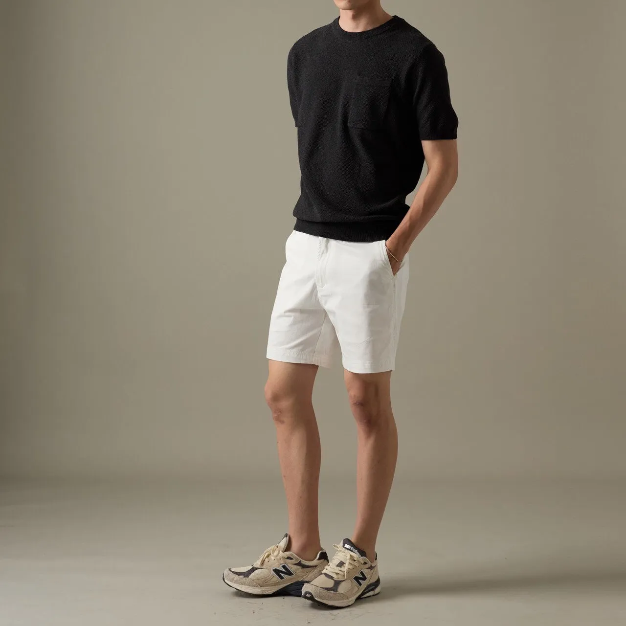 BRANDON KNIT TEE - BLACK