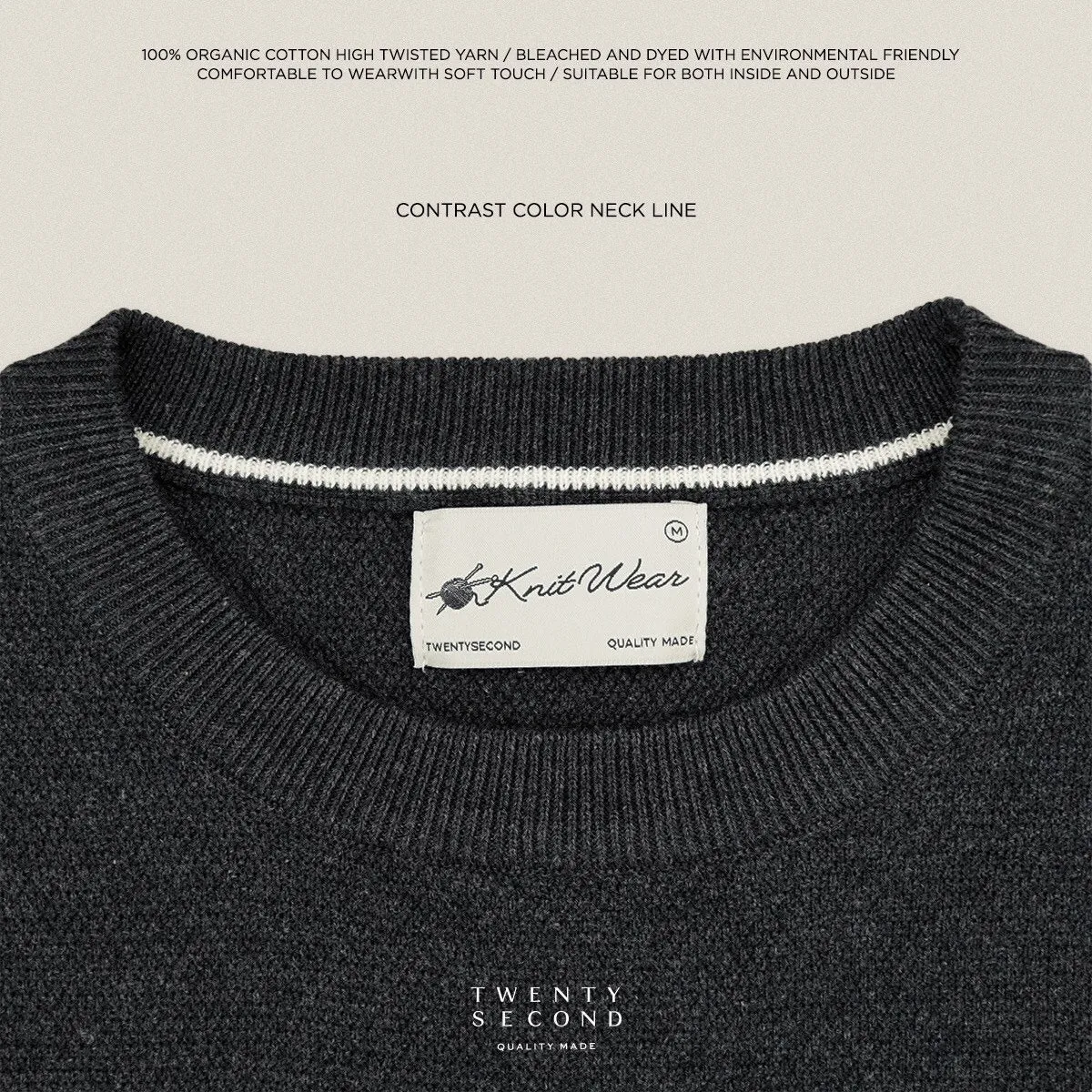 BRANDON KNIT TEE - BLACK