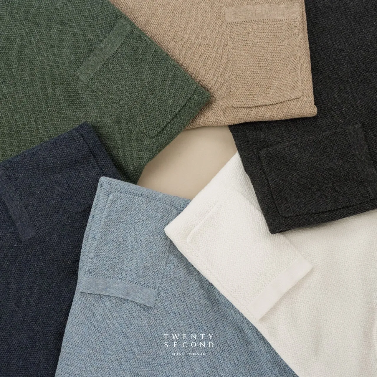 BRANDON KNIT TEE - NAVY