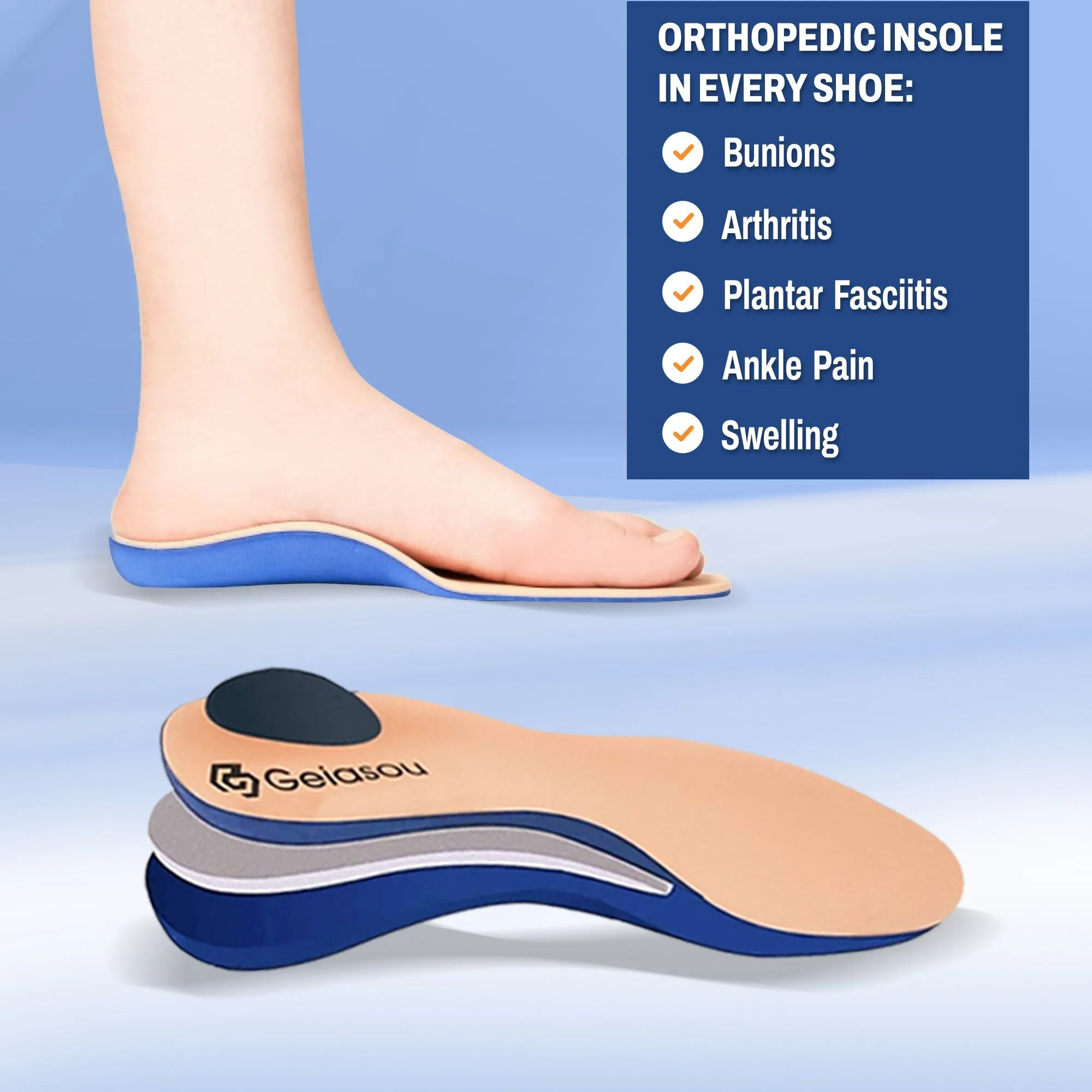 Cuzcare Women Orthopedic Shoes Elastic Air Cushion Breathable