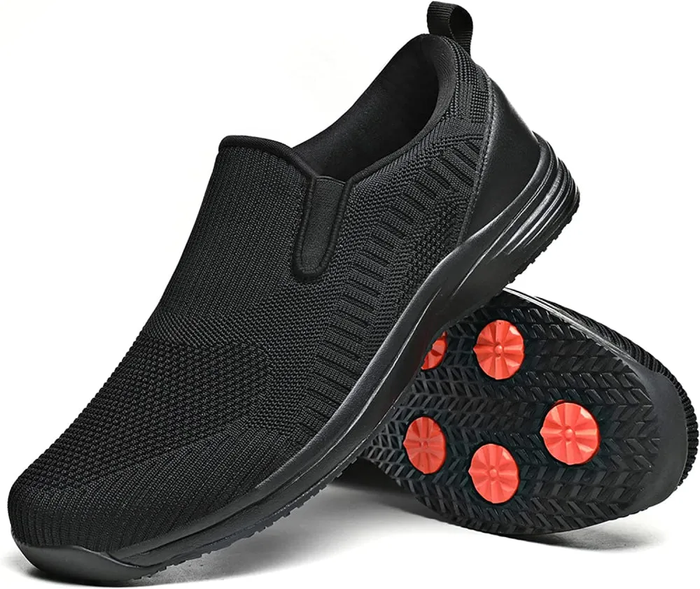 DXINZHI Men'S Breathable Non Slip Food Service Work Shoes-Professi