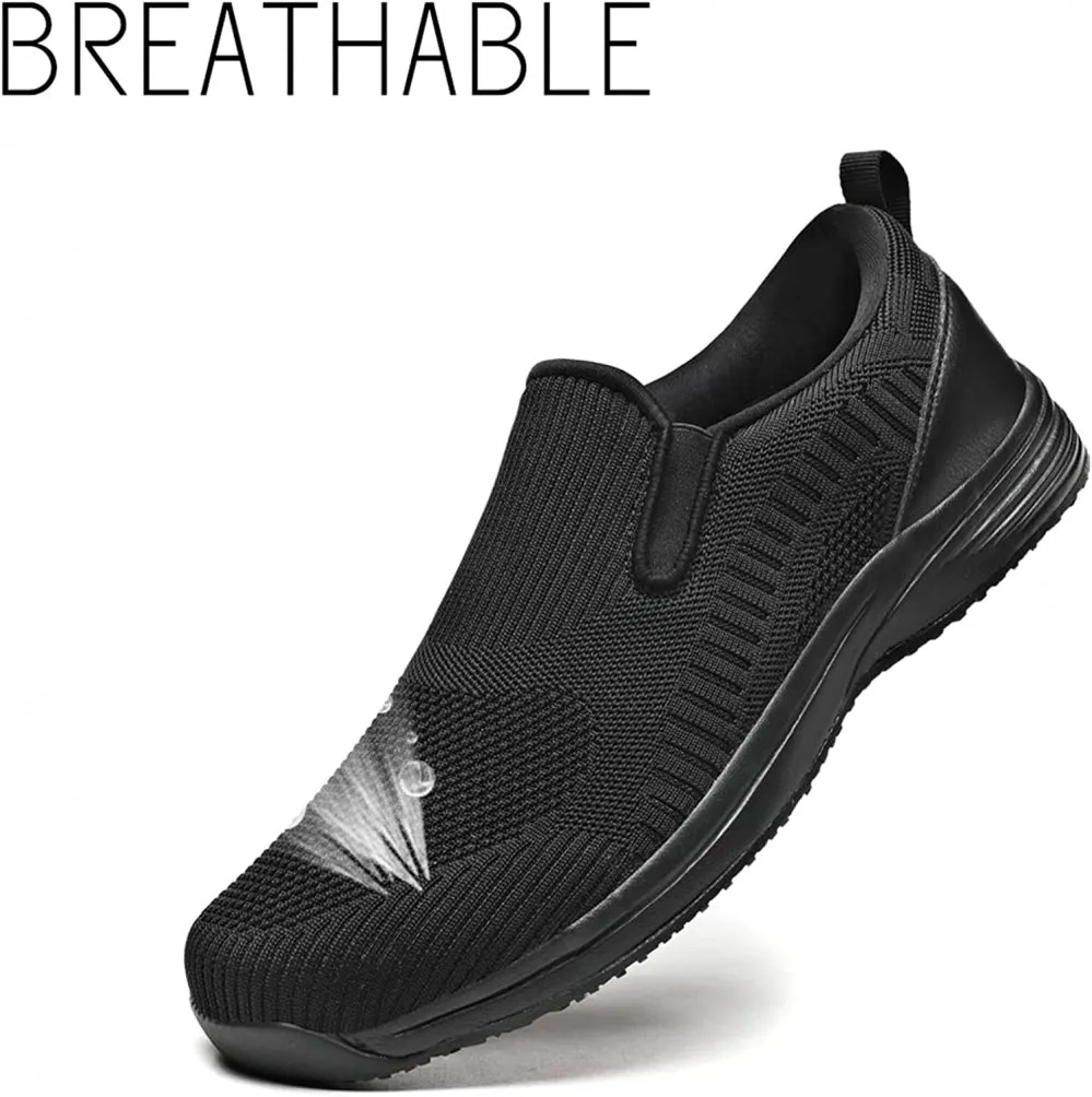 DXINZHI Men'S Breathable Non Slip Food Service Work Shoes-Professi