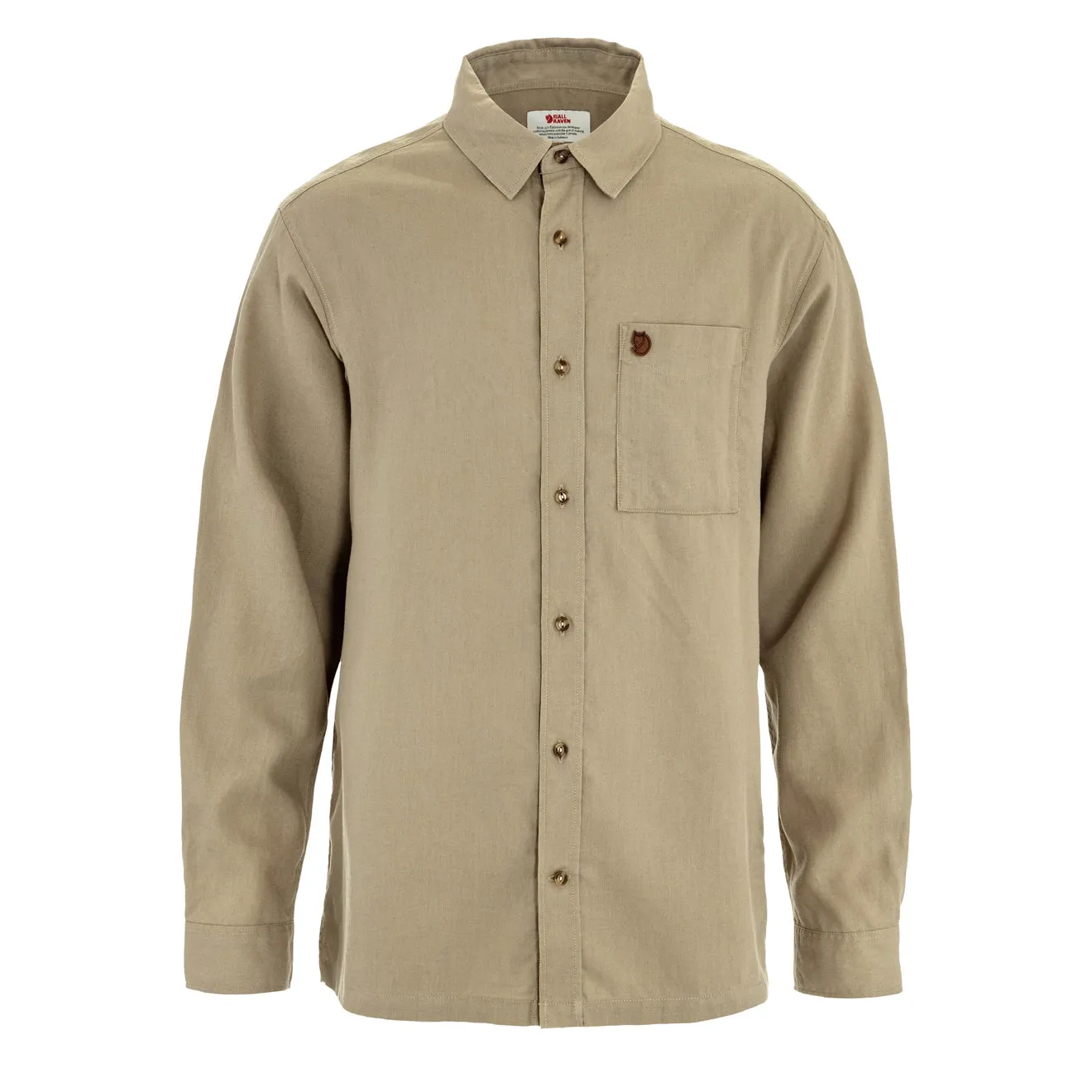 Fjallraven Ovik Relaxed Hemp Shirt LS Sand Stone