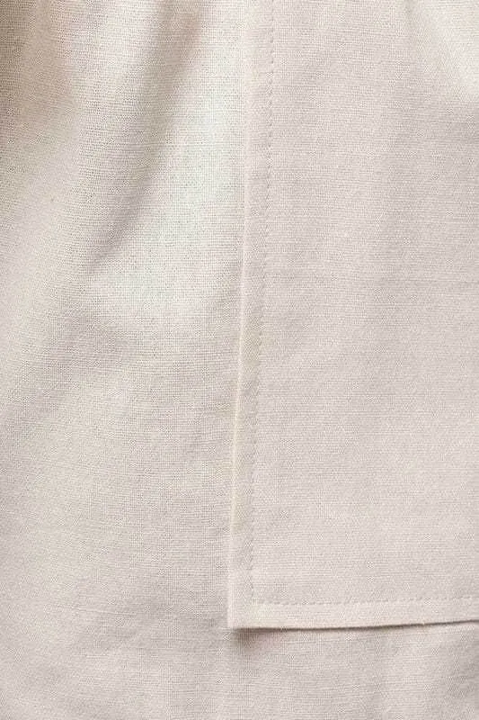 Gilli | Elastic Waist Front Pocket Roll-Up Shorts