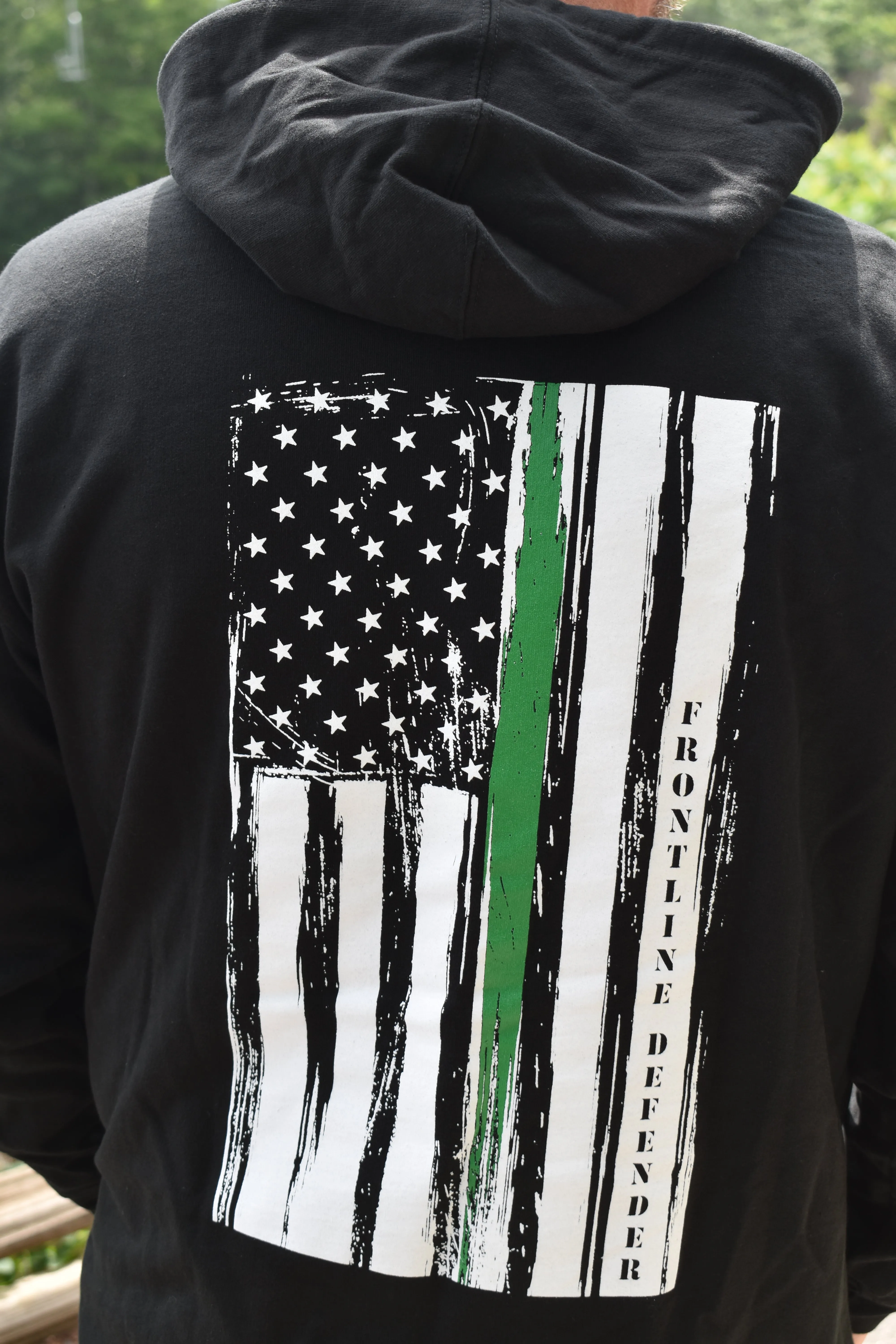 Green Line Warrior Hoodie