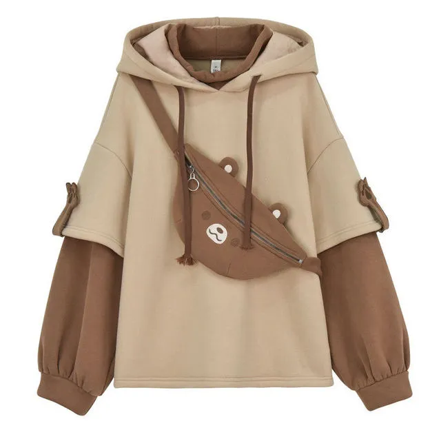 Harajuku Aesthetic Bear Hoodie