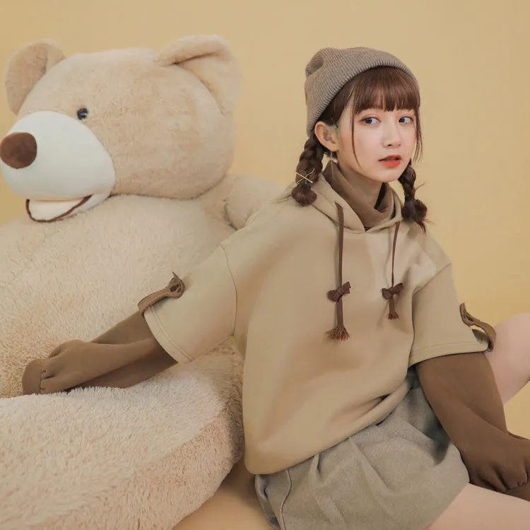 Harajuku Aesthetic Bear Hoodie