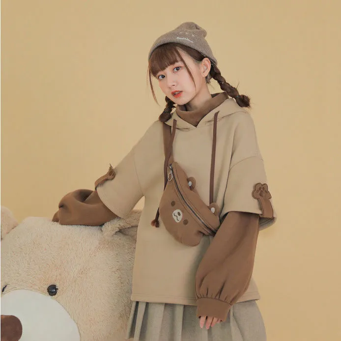 Harajuku Aesthetic Bear Hoodie