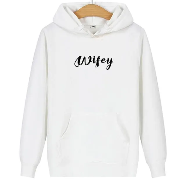 Hubby wifey couple hoodies