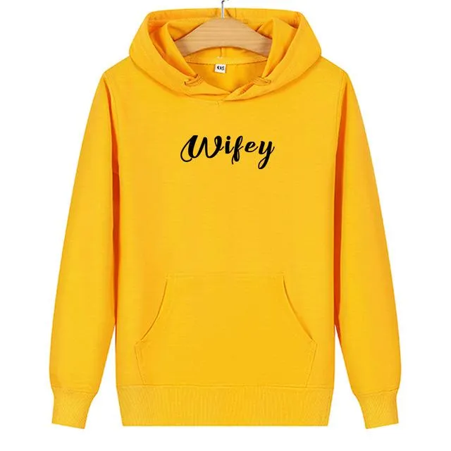 Hubby wifey couple hoodies