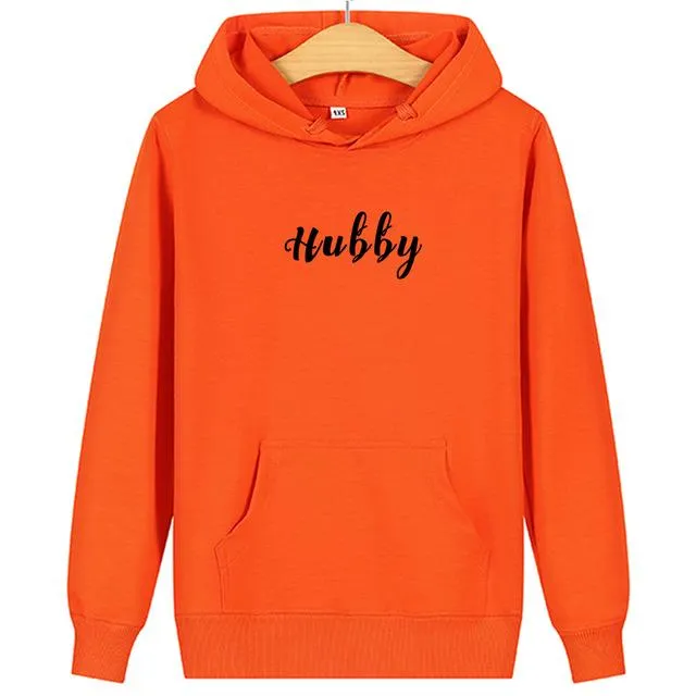 Hubby wifey couple hoodies