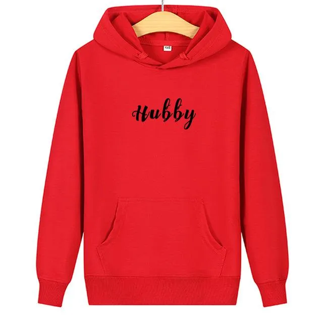 Hubby wifey couple hoodies