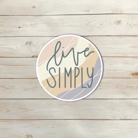 Live Simply Sticker