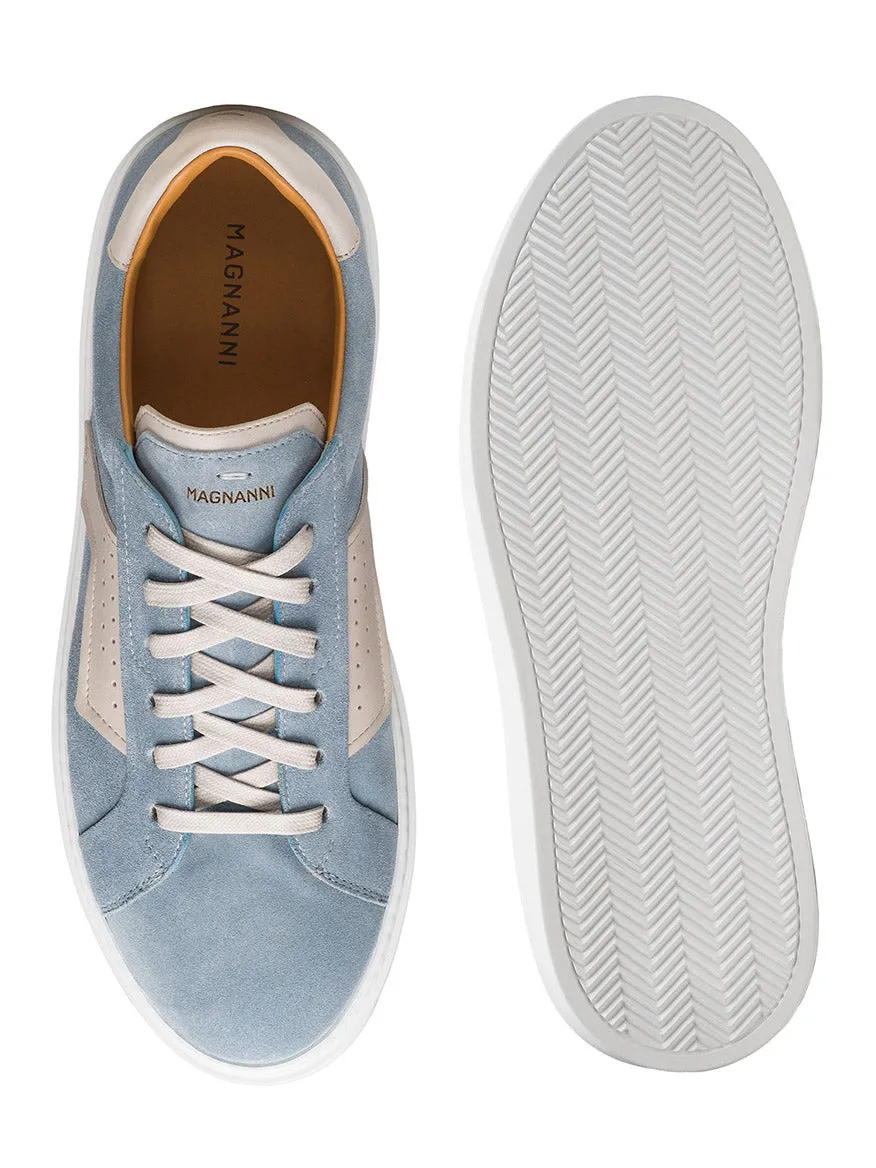 Magnanni Phoenix in Sky Blue Suede/Cream