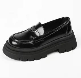 Men's Trendy Leather High Heeled Shoes - 518430