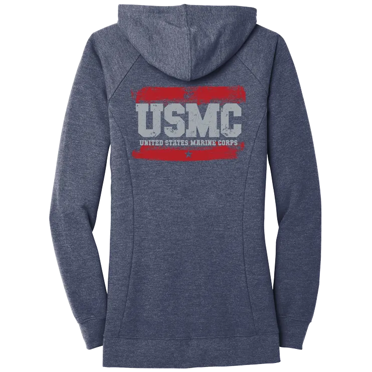 PAINT Ladies USMC Zip Hoodie