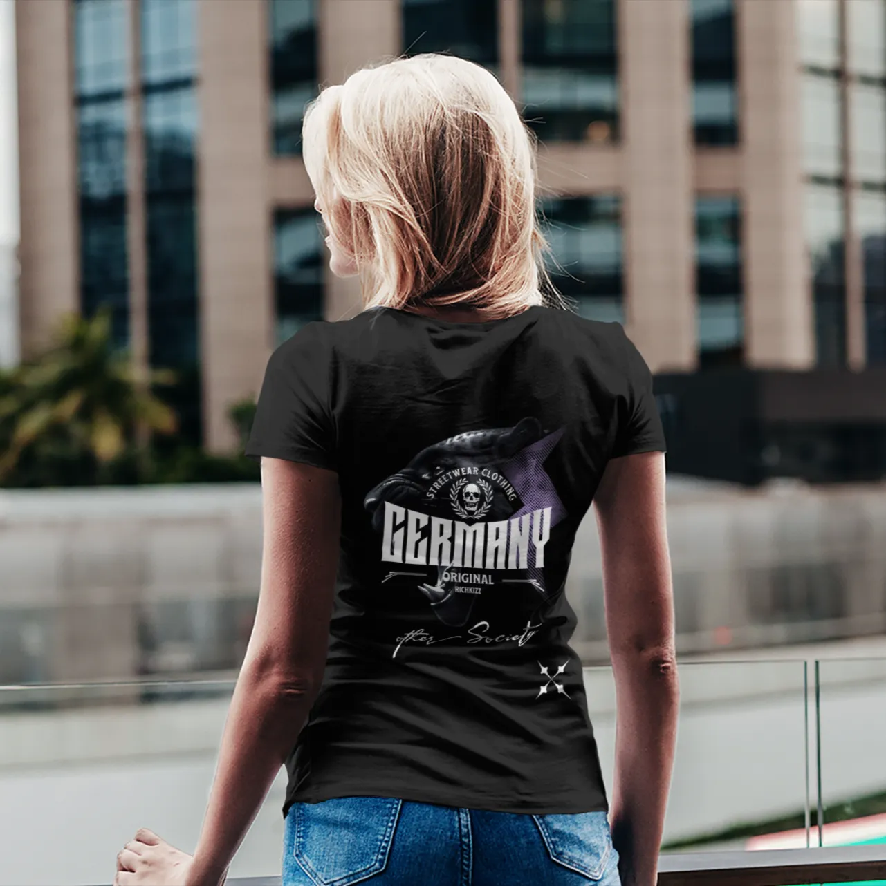 Premium Shirt Frauen Richkizz Streetwear "Germany"