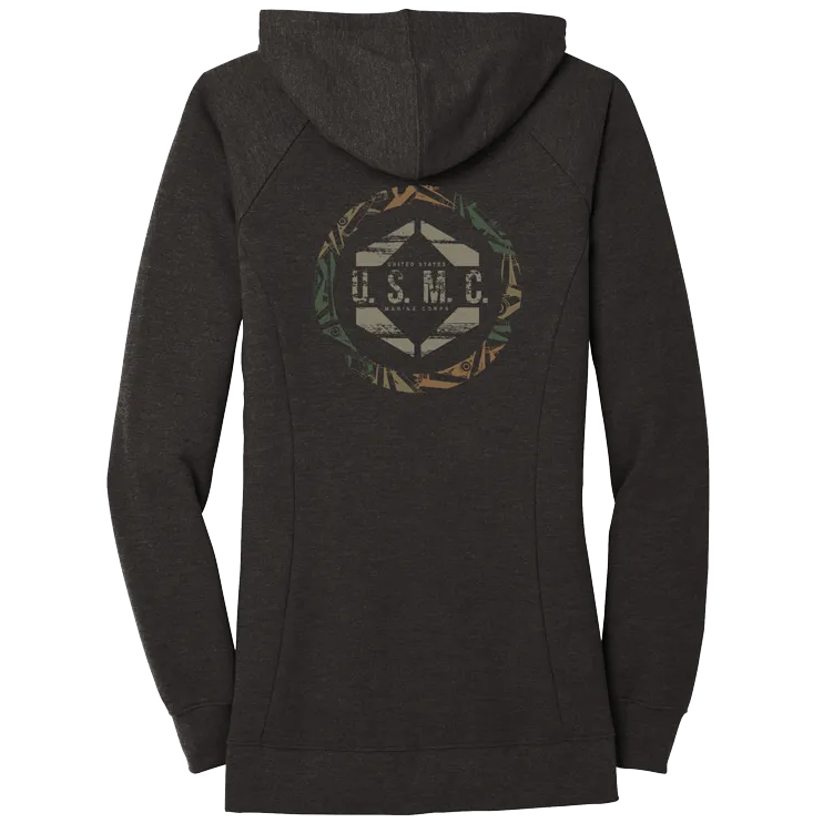 QUICKSILVER Ladies USMC Zip Hoodie