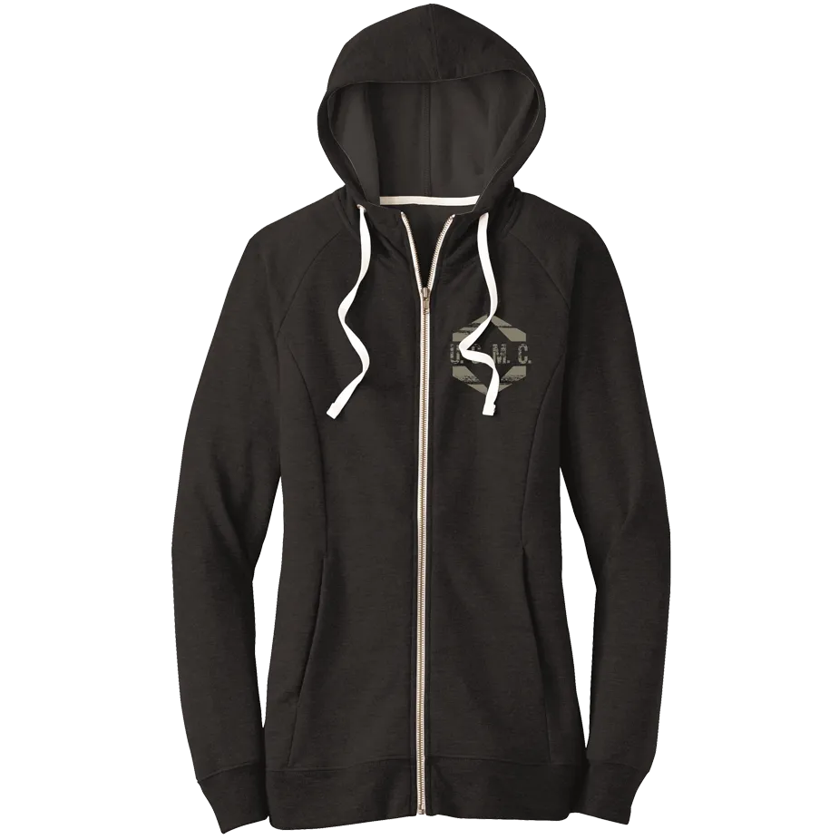 QUICKSILVER Ladies USMC Zip Hoodie