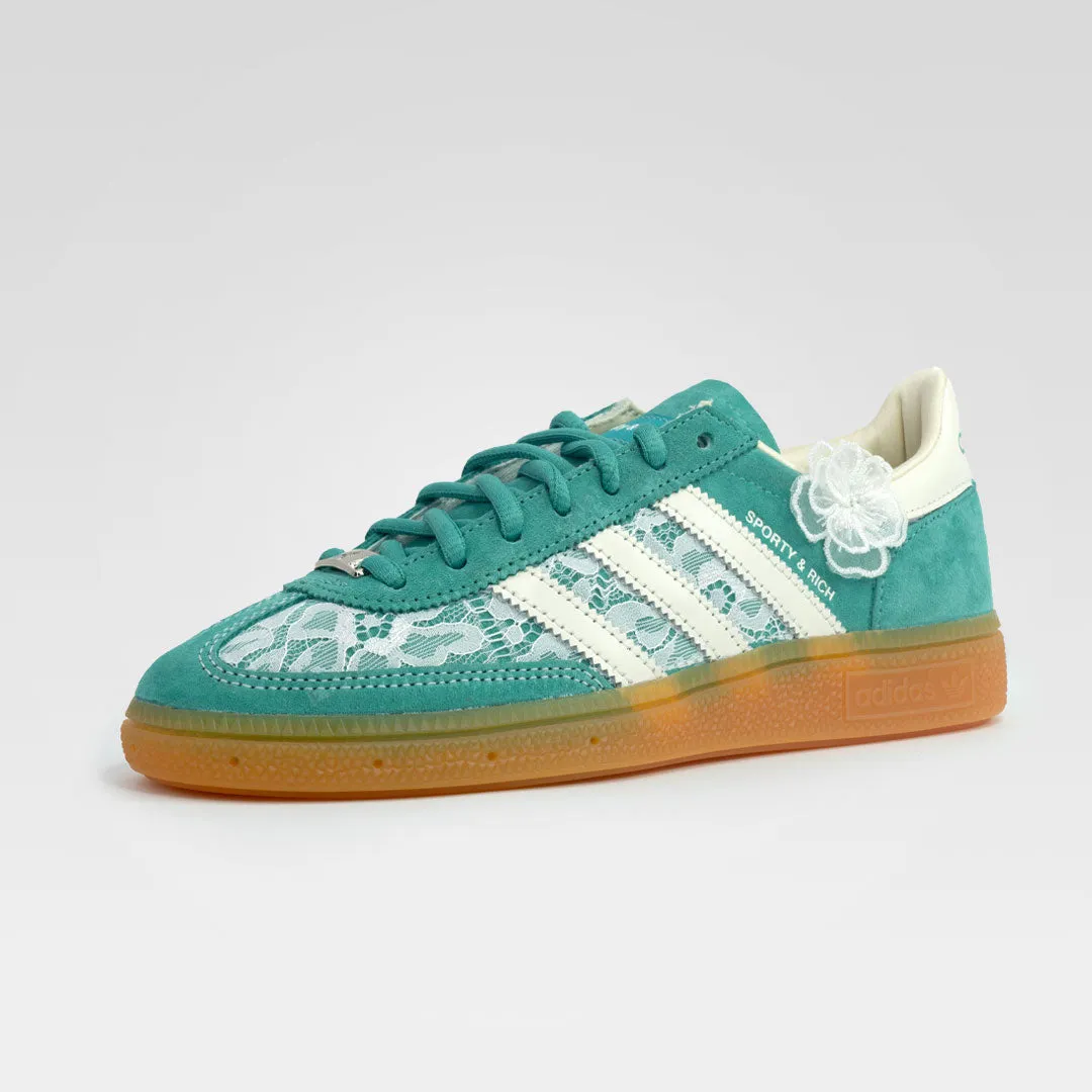 Sporty-Rich Lacey Flower Green Custom Adidas Samba