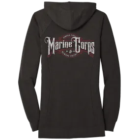 TATT SHOP Ladies USMC Zip Hoodie