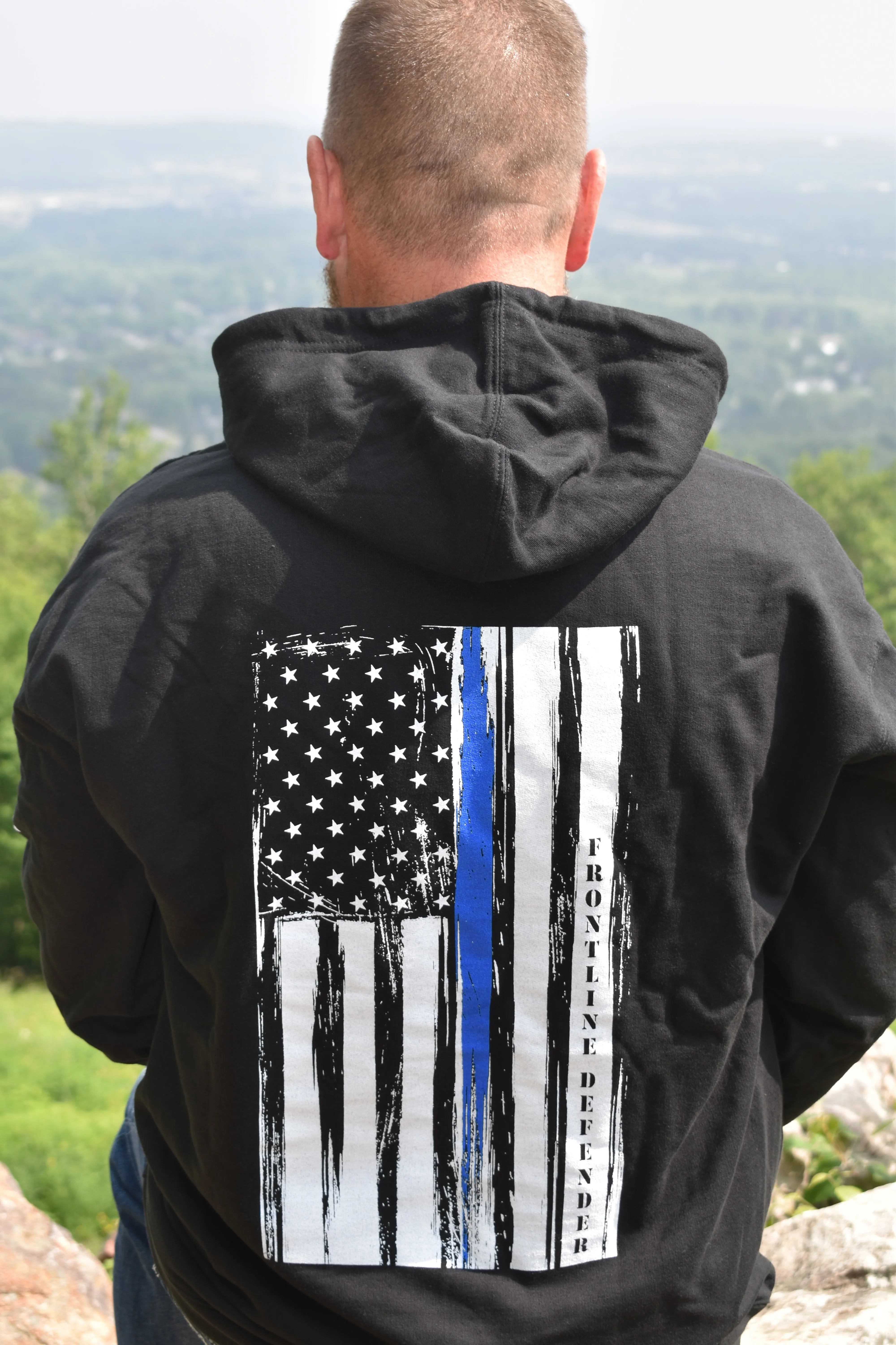 Unbroken Blue Line Hoodie