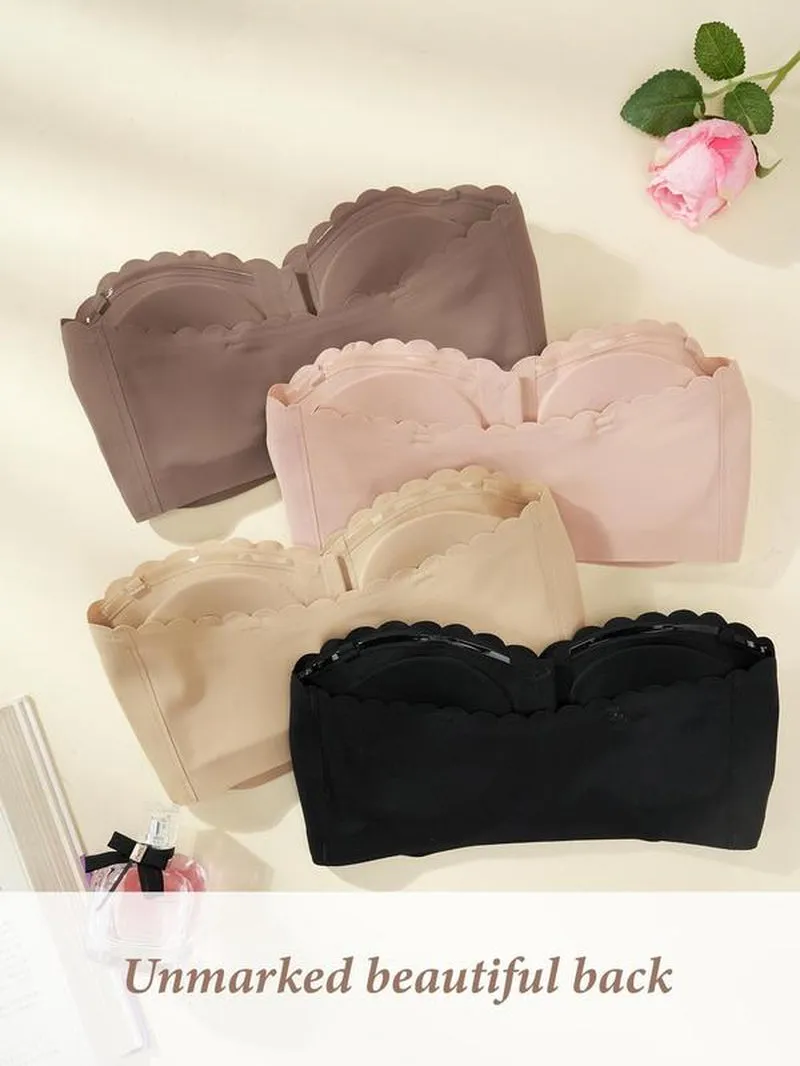 Women'S Strapless Bra, Fashion Comfortable Breathable Bra, Women'S Lingerie for All Seasons