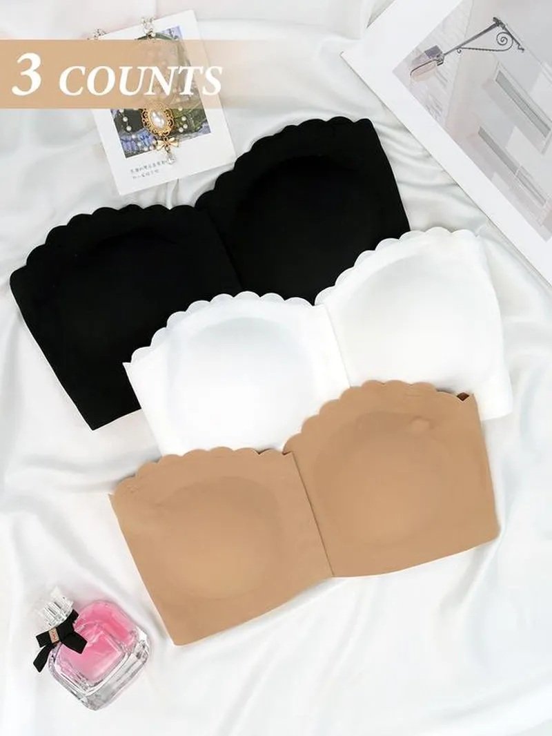 Women'S Strapless Bra, Fashion Comfortable Breathable Bra, Women'S Lingerie for All Seasons