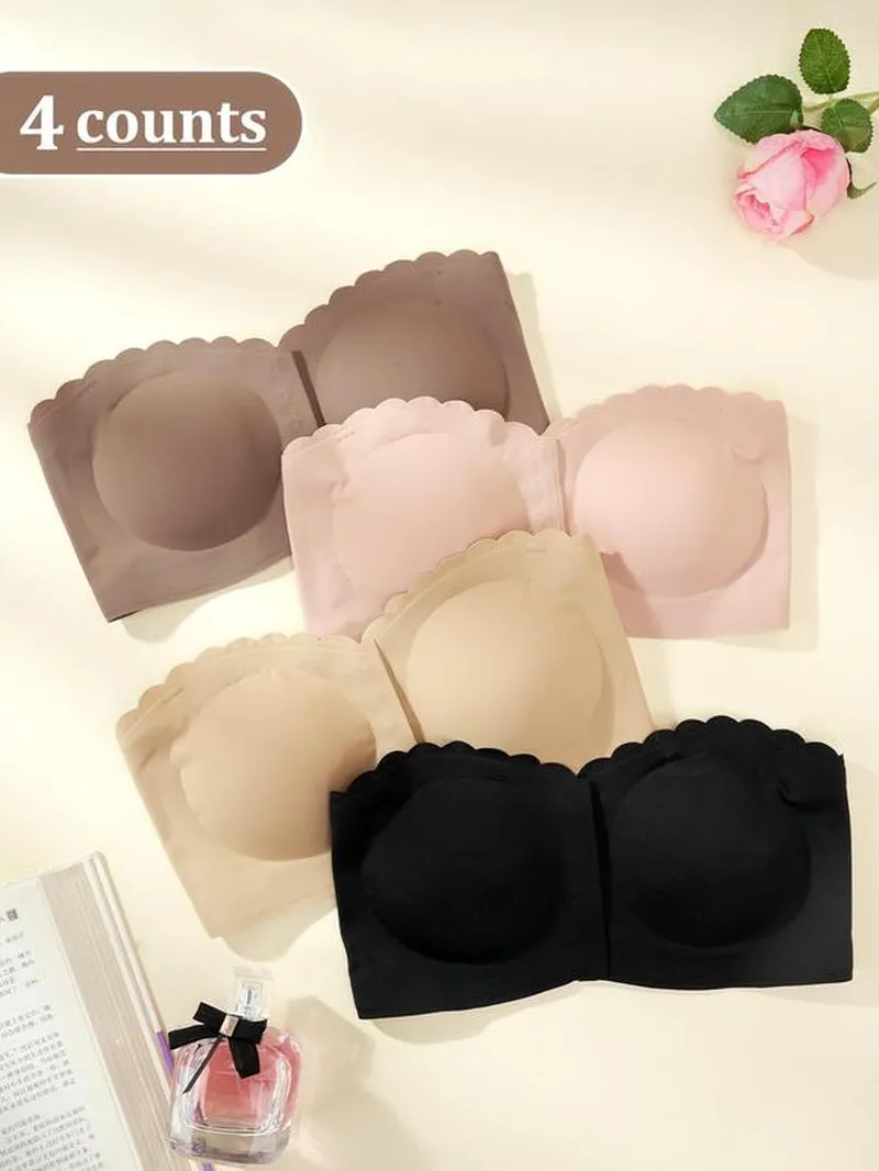 Women'S Strapless Bra, Fashion Comfortable Breathable Bra, Women'S Lingerie for All Seasons